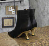 Michael Michael Kors Womens Luna Pointed Booties 40F4LUME5L Black 7M