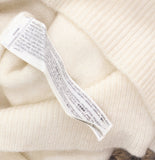 Mango Womens Wool Blend Peanut Ruffle Sweater 17017728-05 Beige Off White XL
