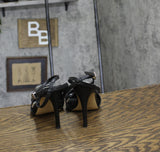 Michael Michael Kors Womens Elodie Sandals Heeled Stiletto 40F4EDHS4L Black 7M