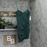 City Studios Juniors Glitter Sweetheart Mini Dress 7961VZ1AT3 Hunter Green 7/8