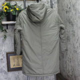 Universal Thread Drawstring Hood Full Zip Snap-Close Parka Jacket Olive Green XS