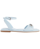 DKNY Womens Bacliff Ankle Strap Flats Celeste Blue 11M