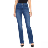 Dg2 Womens Virtual Stretch Bootcut Jeans 673490-Tall Midtone Blue 8 Tall