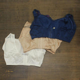 Rhonda Shear Womens LOT OF 3 "Betty" Pin-Up Bra with Pads Darks Blue 2X