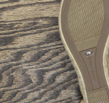 Easy Spirit Womens Ariella Espadrille Wedge Sandals Black / Natural Brown 7M