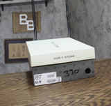 Sun + Stone Womens Cecillee 3-Strap Mary Jane Flats Black Patent 6.5M