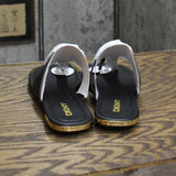 DKNY Womens HALCOTT Thong Open Toe Slide Sandals K4051669 Black 7.5M