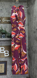 Sam Edelman Womens Hoyal Large Floral High Neck Dress 30F751-S4 Wine Multi Red 6