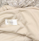 Eliza J Womens Stretch Sequined Faux-Wrap Belted Jumpsuit Matte Gold Brown 6