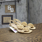 A New Day Womens Esme Floral Crochet Kitten Heels 92979007 Tan Brown 6.5M