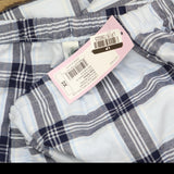 Wild Fable Flannel Wide-Leg Mid-Rise Elastic Waist Pajama Pants Plaid Blue 2X