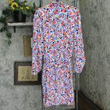 Well Worn Women's Collared Midi Dress with Pockets 1749069 Red Print 2XL