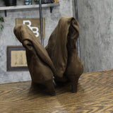 A New Day Womens Raye Tall Dress Boots 88375206 Dark Brown 10M