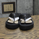 Calvin Klein Women's Meena Beach Slip-On Wedge Flip Flops KCMEENA Black 7M