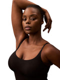 Calvin Klein Womens Shapewear Secure Sculpt Mid-Thigh Bodysuit QF8164 Black S