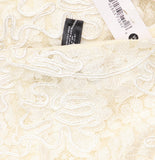 Aqua Soutache Cord Lace Drop Waist Maxi Dress IDM12229 Ivory Off White XS