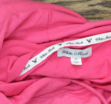 White Mark Womens Plus Size French Terry Lined Sweatshirt Hoodie Pink 3X