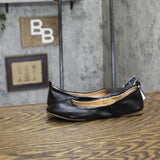 Universal Thread Danielle Scrunch Ballet Flats with Memory Foam Insole Black 6M
