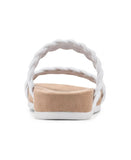 Cliffs By White Mountain Women's Truly Slide Sandals Shoes TRULY C32926 White 8M