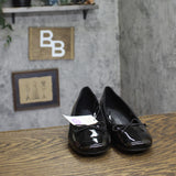 A New Day Ballet Pumps Block Heel with Bow 90510964 Black 6.5W