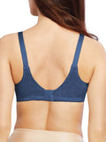 Bali Wire-Free Bra Double Support M-Frame Cushioned Flexible Fit In The Blue 36C