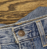 Levi's Womens Cinch Barrel Jeans Denim Zip Fly 94417206 Let Love in Blue 27X31
