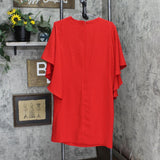 Lauren Ralph Lauren Womens Ruffle-Sleeve Cocktail Dress 253855211002 Red 8