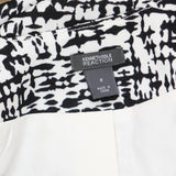 Kenneth Cole Reaction Asymmetrical Zip Half Sleeve Snap Front Jacket Multi 8
