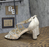 Bella Vita Womens Aliette Dress Sandals Block Heel ALIET Gold Metallic 9.5W