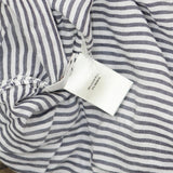 Ann Taylor Womens Lightweight Lyocell Button Up Dress Shirt Black / White S