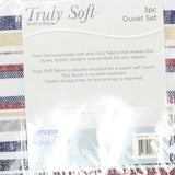 Truly Soft Teagan Stripe Multiple 3-Piece Duvet Set Striped Duvet Brown King