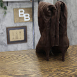 A New Day Womens Justice Boots Faux Suede 94568891 Brown 8M
