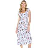 Wild Fable Womens Flutter Cap Sleeve Maxi A-Line Dress 94460735 Light Blue M