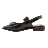 Wild Fable Womens Peyton Double Buckle Slingback Flats 90511436 Black 6M