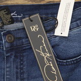 DG2 by Diane Gilman Womens Embellished Fringe-Hem Cropped Jean Dark Blue 12
