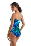 Mimi Flamingo Aria Bandini Tankini Swim Top Saltwater Tie Dye Blue Multi 10