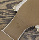 A New Day Womens Lottie Sandals Block Heel Pearl Accent Natural Brown 7.5M