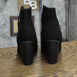 Journee Collection Womens Link Bootie Boots LINK-BLK Black 7.5M