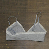 Jenni Womens On Repeat Wide Lace Bralette 100120858 Sleep Gray Heather L