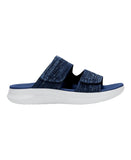 Easy Spirit Dashtyn Womens Double Band Lightweight Slip-on Sandals Dark Blue 7M