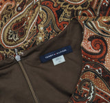 Tommy Hilfiger Balloon-Sleeve Fit & Flare Dress Black / Cinnamon Paisley 10