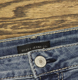 Silver Jeans Co. Suki Mid Rise Curvy Fit Capri Jeans Indigo Blue 20W