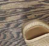 Steve Madden Womens Boardwalk Slide Sandal BOAR02S1 Natural Raffia Brown 7M