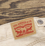 Levi's Fly High Rise Full Length Womens Jeans Cloudy Travertine Off White 30X31