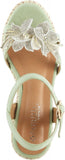 Patrizia Women's Sttropez Wedge Sandals Mint Green 8.5M (EUR 39)