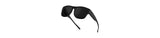 grinderPUNCH Adult Polarized Sunglasses Fit Over Glasses Wraparound Black