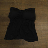 Vince Camuto Draped Bandeau Tankini Swim Top V21516 Black XL