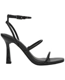 Wild Pair Womens Louudd Sandals Heels 10020354700 Black Smooth 10M