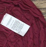 DKNY Womens Superfine Textured Lightweight Top P52SAW83 Beet Red XL