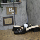 Jones New York Womens Uniqua Block Heel Dress Sandals Black Crinkle 7.5M